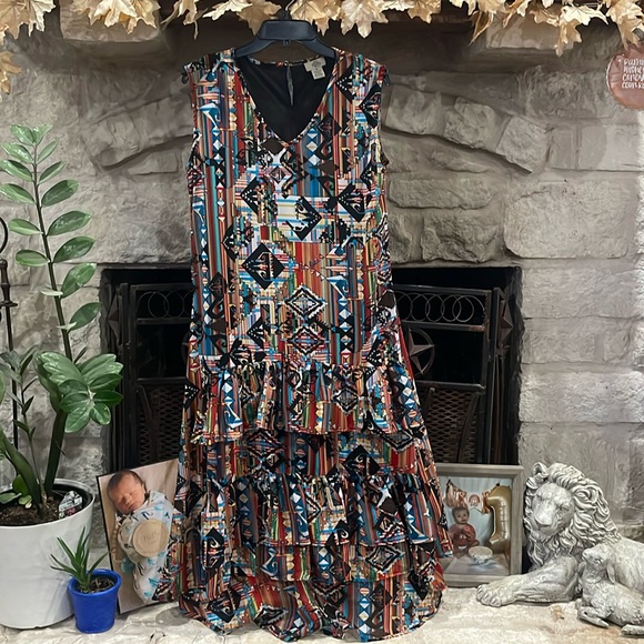 Turquoise Haven Dresses & Skirts - Turquoise Haven maxi ruffle dress